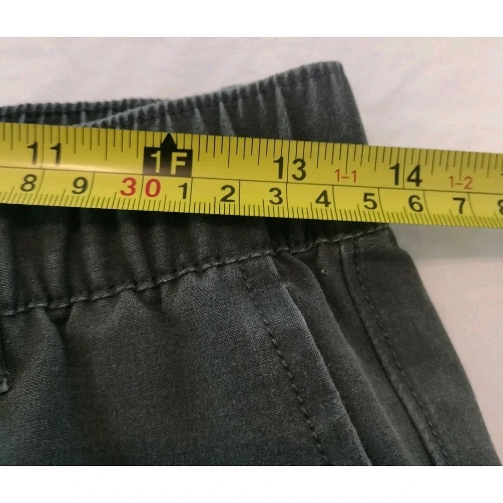 Huk Next Level Fishing Pants Boys Youth Large YL Gray Elastic Waist Stretch Sun